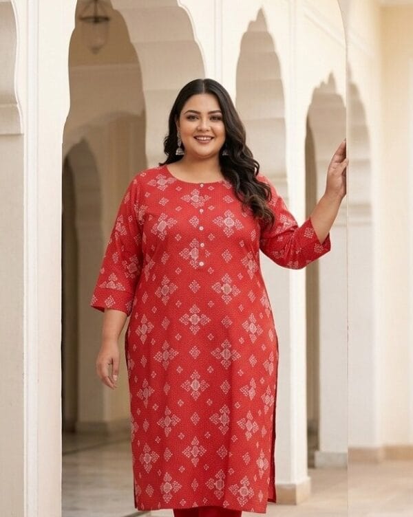 Beautiful Printed Plus size kurti Sri Lanka