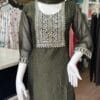 Elegant Mehndi Green Kurti Set