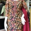 Elegant Pink Tissue Kurti Set