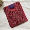 Neckline Embroidered Casual Wear