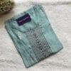 Light Blue Embroidered Casual Wear