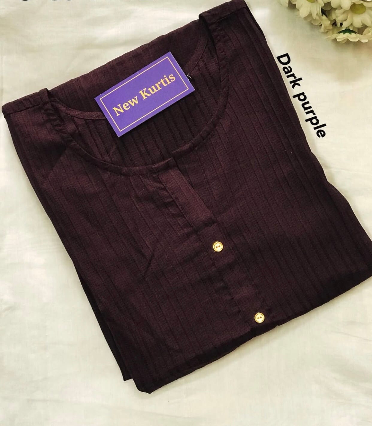 Dark Purple Plain Casual Wear