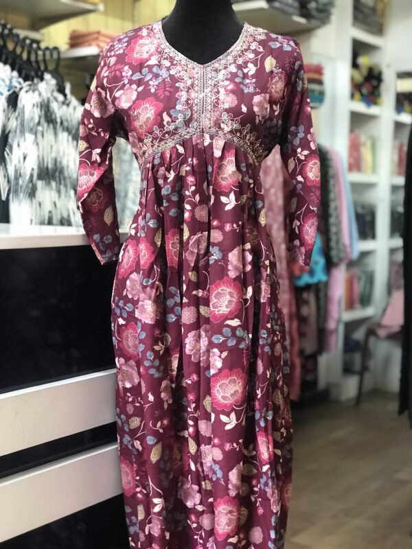 Alia Cut Floral Printed Kurti