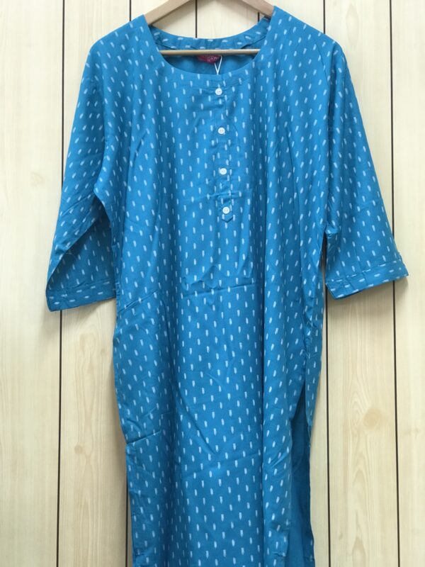 Charming Light Blue Plus Size Kurti