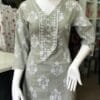 Comfortable Grey Cotton Two-Piece Set