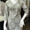 Comfortable Grey Cotton Two-Piece Set
