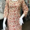 Vibrant Orange Printed Cotton Two-Piece Set