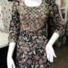 Graceful Dark Blue Printed Anarkali Kurti Set