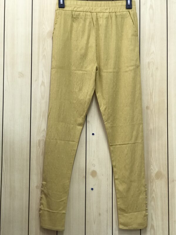 Skin Color Stretchable Pencil Cut Pants