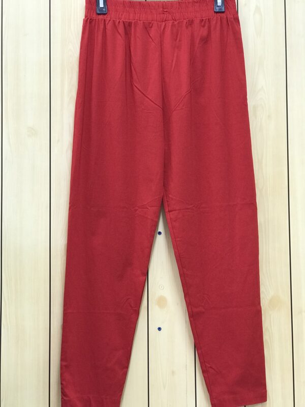 Bold Red Stretchable Pencil Cut Pants