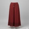 Elegant Maroon Embroidered Palazzo Pants