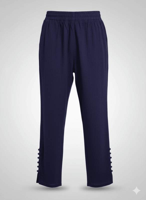 Dark Blue Stretchable Pencil Cut Pants