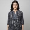 Embroidered Floral Short Kurtis