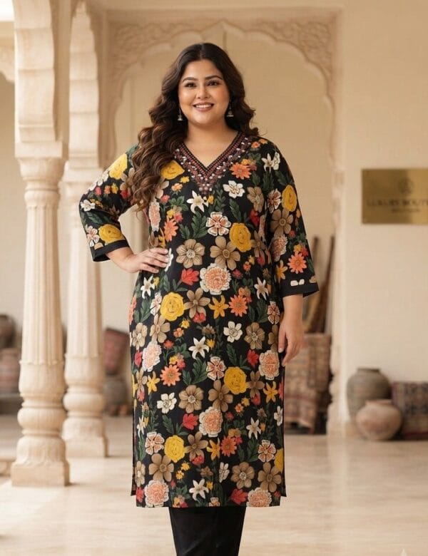 Navy Blue Plus Size Co-ord Set Sri Lanka