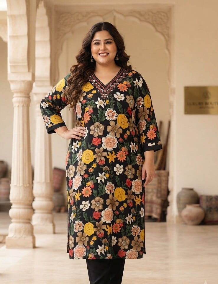 Navy Blue Plus Size Co-ord Set Sri Lanka