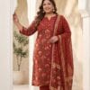 Floral Print Mul Cotton Plus Size Set Kurti Sri Lanka
