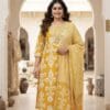 Yellow And White Plus Size Cotton Set Kurti Sri Lanka