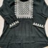 Graceful Green Embroidered Short Kurti