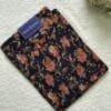 Dark Blue Floral Printed Short Kurti