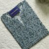 Elegant Light Blue Floral Short Kurtis