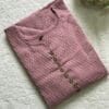 Elegant Peach Plain Casual Kurti