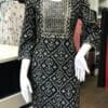 Black and White Kurti Set