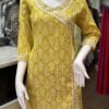 Charming Yellow Embroidered Cotton Set