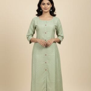 Mint Green A-Line Kurti