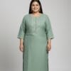 Mirror Work Plus Size Kurti