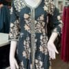 Graceful Bottle Green Frock with Matching Shawl
