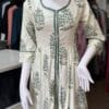 Graceful Cream Frock with Matching Shawl