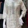 White Embroidered set Kurti
