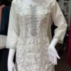White Embroidered set Kurti