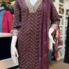 The Embroidered Neckline Kurti Set