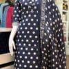 The Cotton Navy Blue Kurti Set