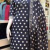 The Cotton Navy Blue Kurti Set
