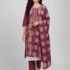 Charming Embroidered Onion Pink Kurti Set