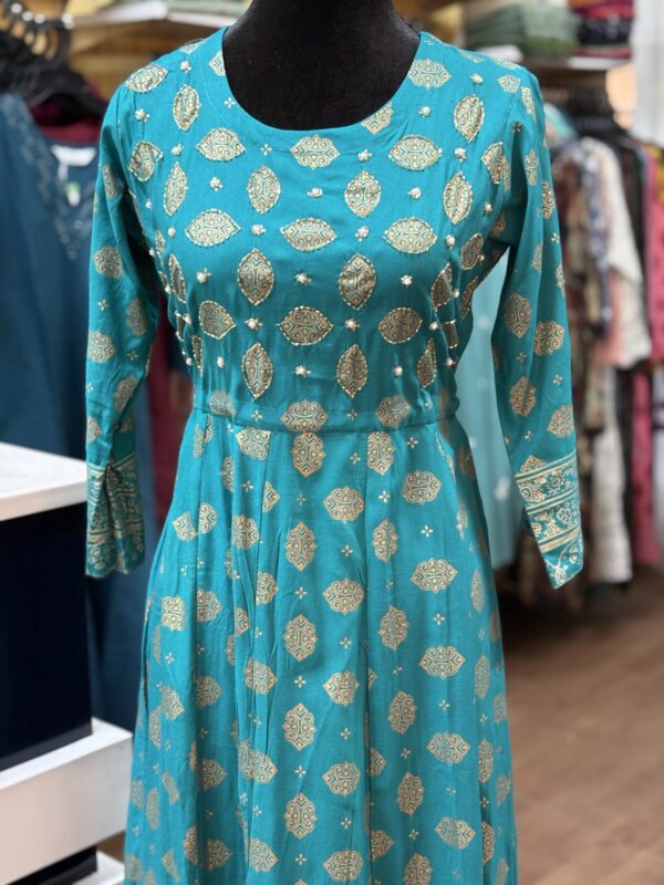 Peacock Elegance Regal Green Anarkali