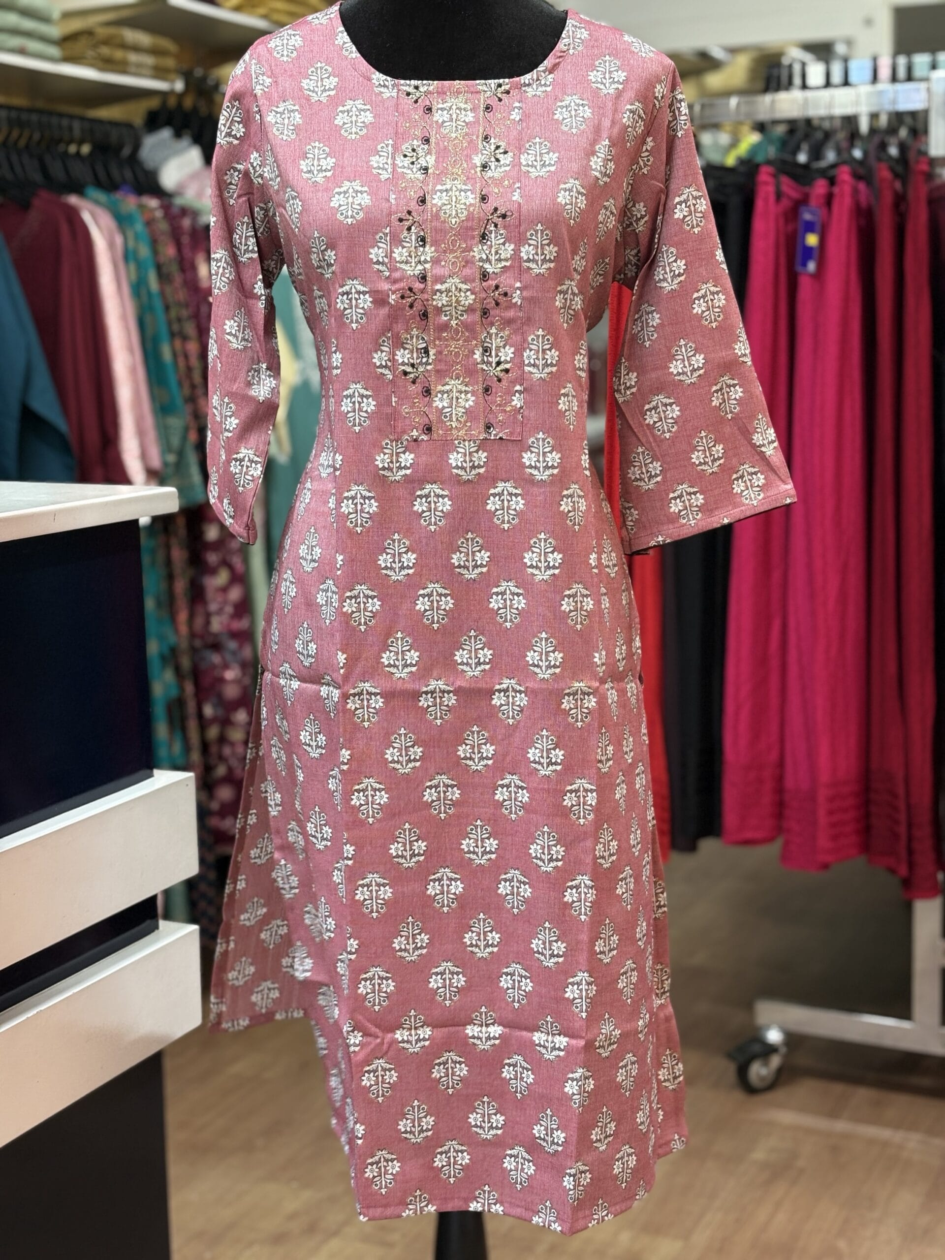 Light Pink Kurti for Daily Wear.