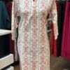 Branded Casual Kurti in White & Pink