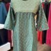 Branded Green & Gold Casual Kurti.
