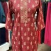 Elegant Maroon Branded Casual Kurti.