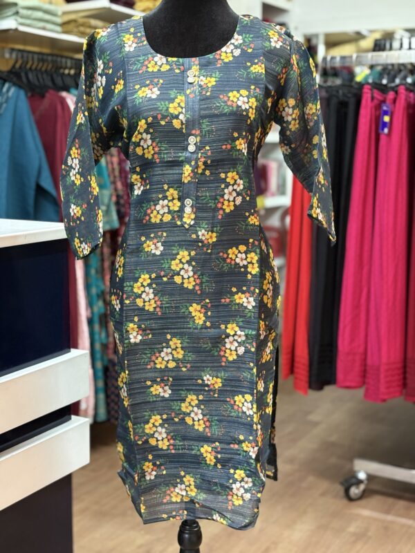 Elegant Tissue Casual Kurti. - Image 2
