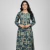 Premium Floral Blue Kurti for Casual Wear