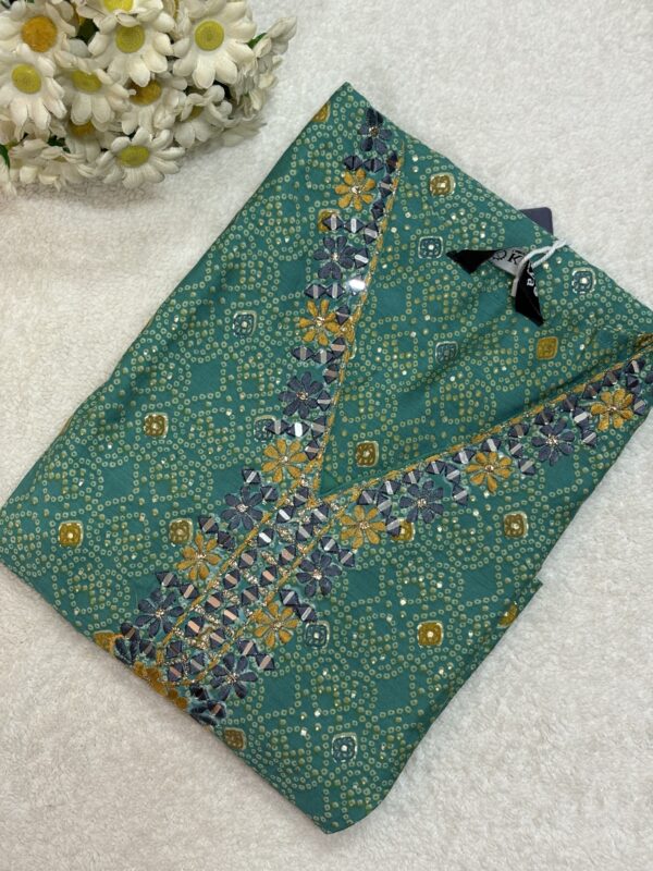 Premium Floral Light Green Kurti for Casual Wear