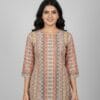 Multicolor Embroidered Short Kurti