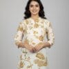 Beautiful Cream Color Short Kurti