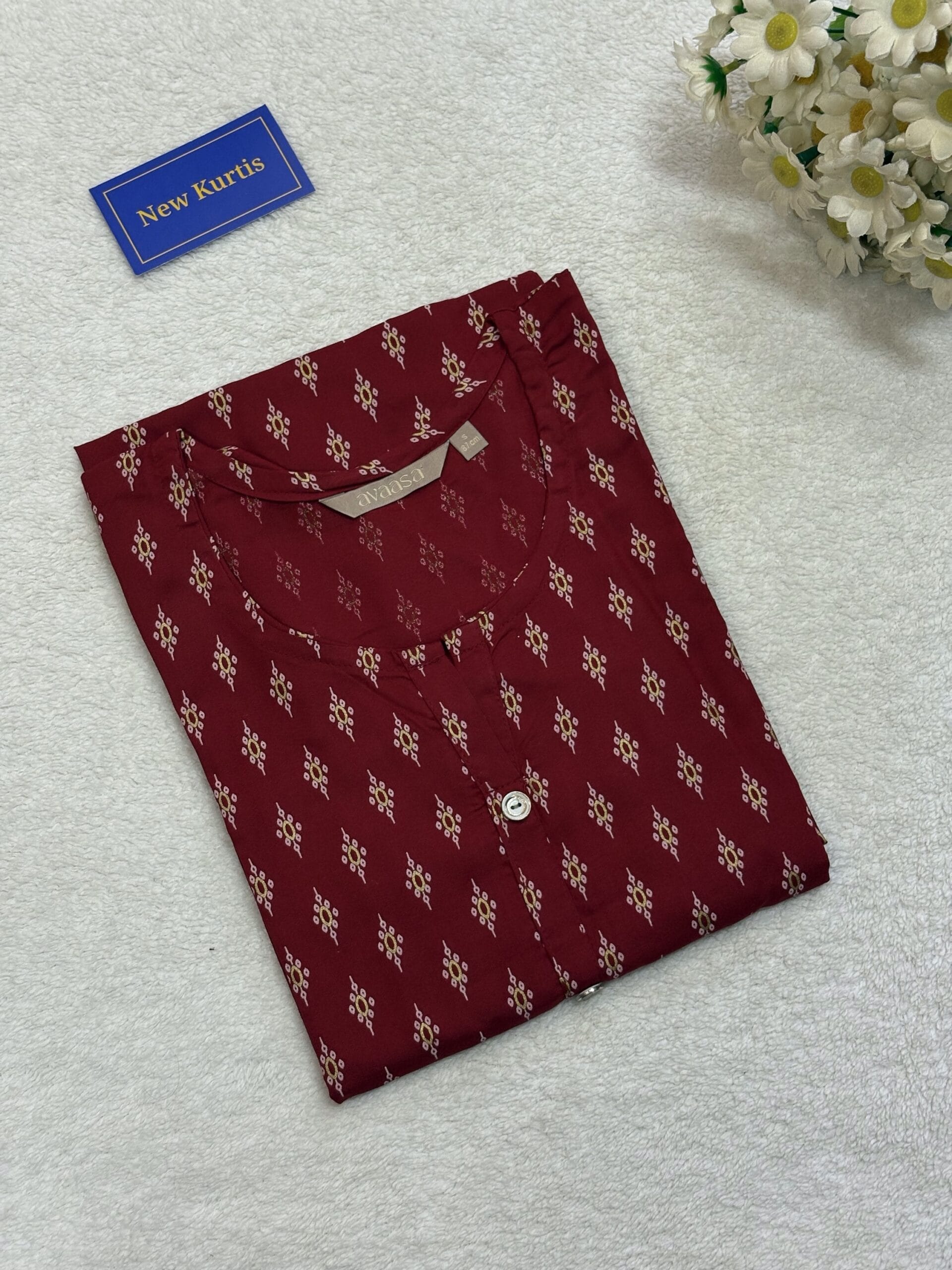 Reddish Maroon Comfortable Cotton Wear