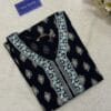 Navy Blue V Neck Straight Kurti