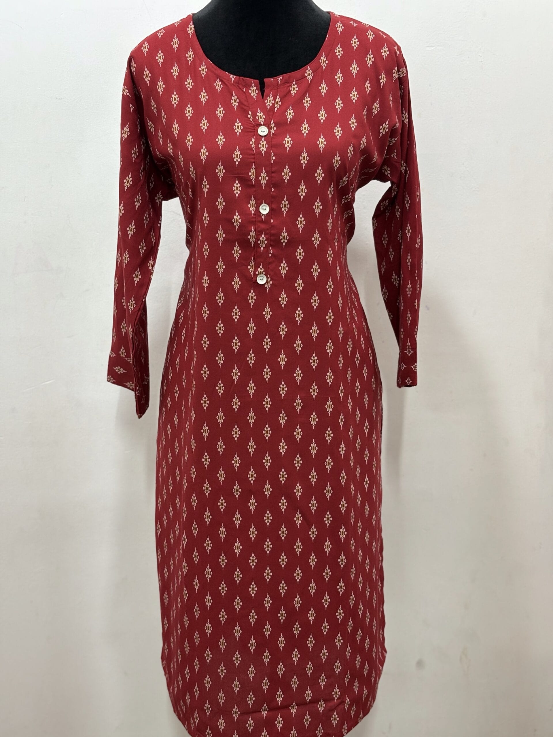 Reddish Maroon Comfortable Cotton Wear